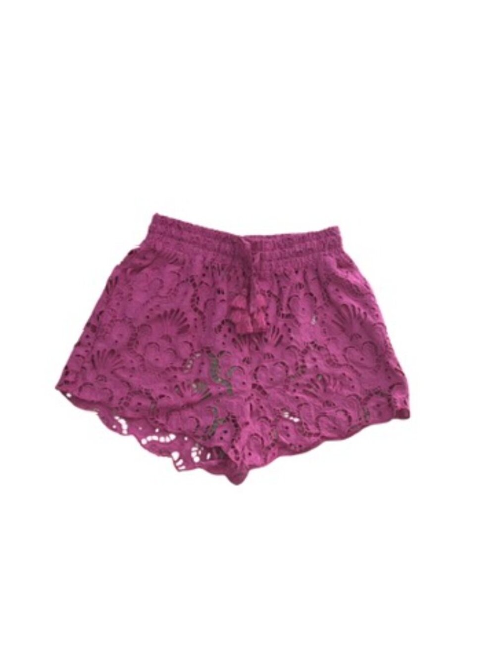 Farm Rio pink seashell eyelet short top set size M - Picture 5 of 6